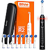 Электрическая зубная вращающаяся щетка с футляром Bitvae R2 8 насадок Black