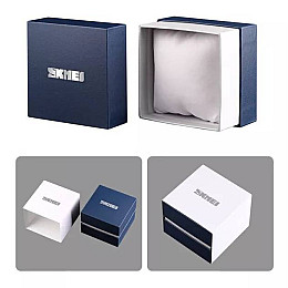 Подарочная фирменная коробка для часов Skmei BOXPG1 8.5х8.5х6.8 см Blue (17180-hbr)