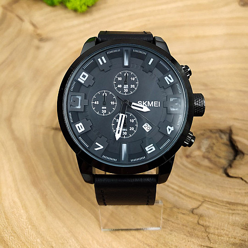 Мужские наручные часы Skmei 1309 Black 1309BK (17126-hbr)