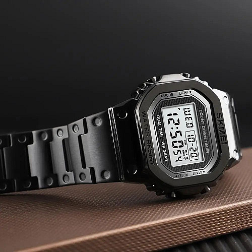 Часы наручные Skmei 1456 Black 1456BK (17134-hbr)