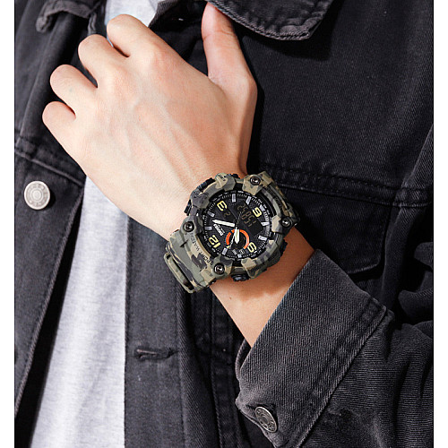 Годинники наручні Skmei 1520 Camouflage Green 1520CMGN (17151-hbr)