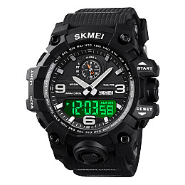 Часы наручные мужские Skmei 1586 Black 1586BK (17156-hbr)