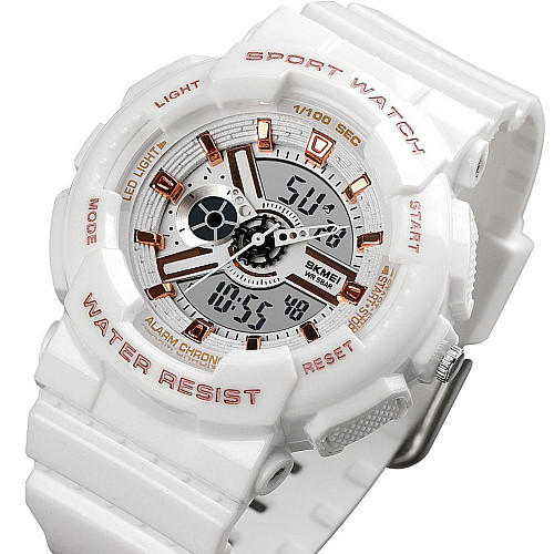 Часы наручные Skmei 1689 White 1689WT (17163-hbr)
