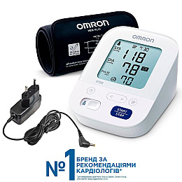 Тонометр автоматичний з адаптером Omron M3 Comfort (HEM-7155-E)