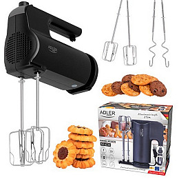 Ручной миксер с подставкой для насадок Adler AD 4230 Черный