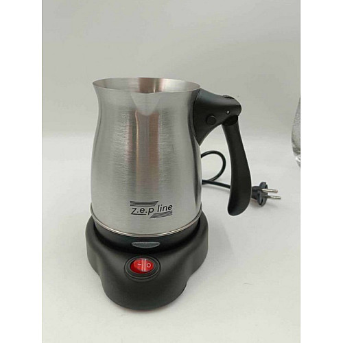 Електрична кавоварка-турка на підставці з вимикачем z.e.p line ZP-207 900 мл Хром (30151397)