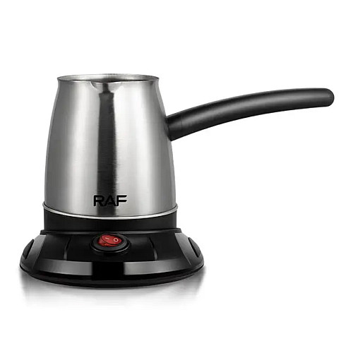Електрична кавоварка-турка на підставці з вимикачем RAF R.150 600W 500 мл Хром (30151398)