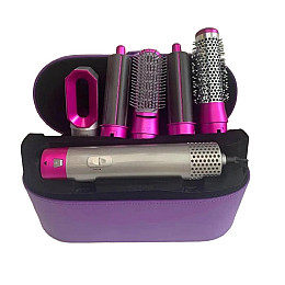 Фен-стайлер для волос No Brand 5в1 в подарочном кейсе 1000 Вт Фиолетовый (2104618480)