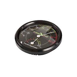 Гигрометр-термометр аналоговый для террариума Repti-Zoo Termometr/Hygrometr 7 см Черный (RZ-RHT01)