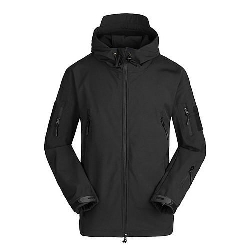 Тактична куртка Lesko Soft Shell A001 Чорна 4XL 4255-83771