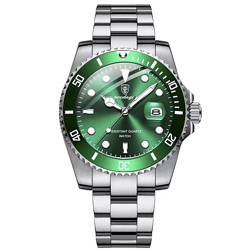 Наручні годинники чоловічі Poedagar Olevs Сріблястий (3411)