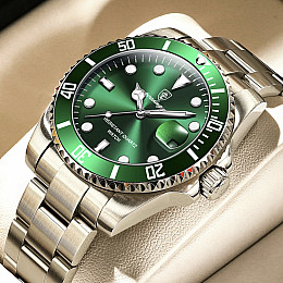 Наручні годинники чоловічі Poedagar Olevs Сріблястий (3411)