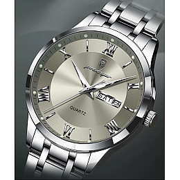 Наручні годинники чоловічі Poedagar Berlin Сріблястий (3419)