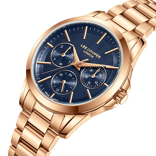 Наручні годинники жіночі Lee Cooper Korsica Рожеве золото (3428)