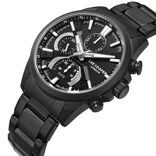 Наручні годинники чоловічі Lee Cooper Brighton Чорний (3446)