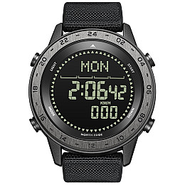 Наручні годинники чоловічі North Edge Tank3 5BAR з компасом Чорний (3458)