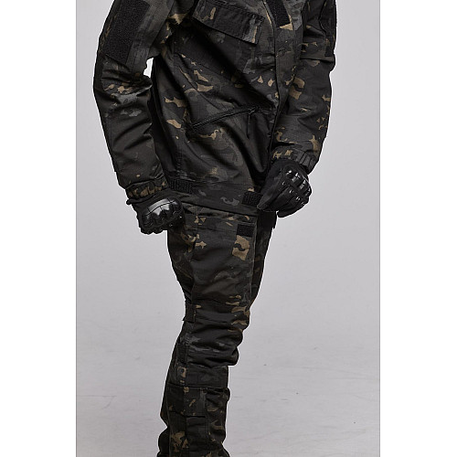 Тактичні військові штани чоловічі Family Story Ріп-Стоп 52 Чорний Мультикам (2382518s6)