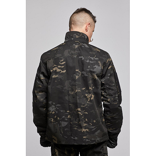 Куртка військова чоловіча Family Story ЗСУ Рип-Стоп 2XL Чорний Мультикам (2382916s4)