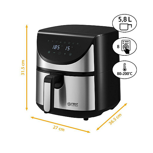 Фритюрница First Austria FA-5053-6 5.8 л Черно-серебристый (103265105)