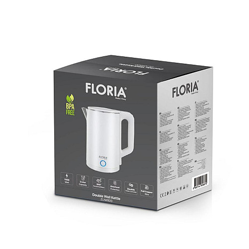 Електричний чайник Floria ZLN4920 2 л Білий