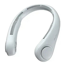 Портативный вентилятор на шею No Brand Neck Cooler с аккумулятором 4000 mAh Белый (2104618524)