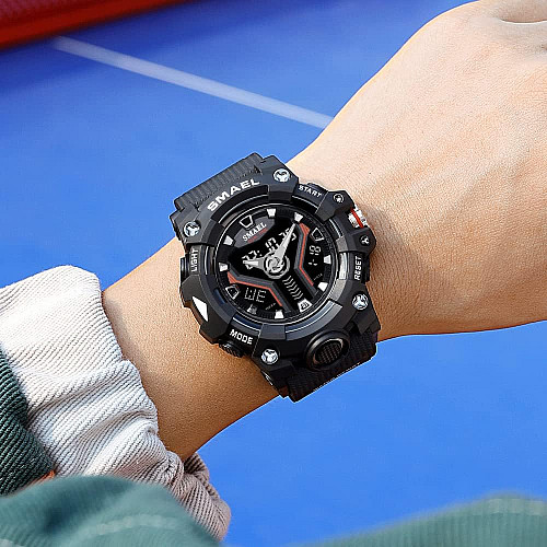 Часы наручные Smael 8075 Black (17782-hbr)