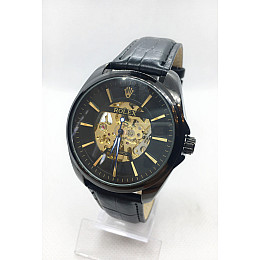 Чоловічі механічні годинники Clockhouse Skeleton Чорний (IBW408B)