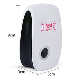 Электронный отпугиватель для насекомых No Brand Pest Repeller 9x3x6 см Бело-черный (2104618538)
