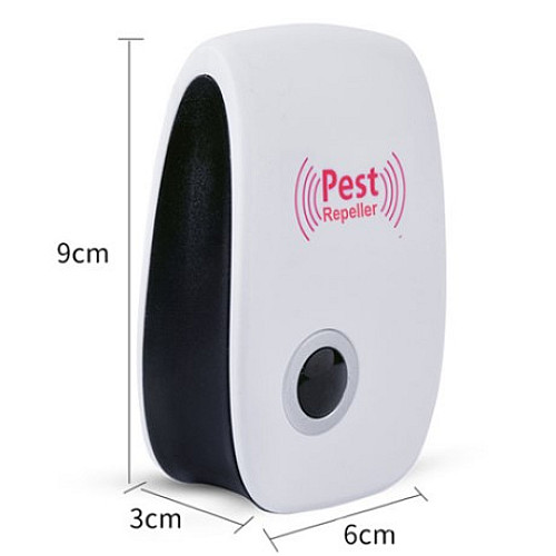 Электронный отпугиватель для насекомых No Brand Pest Repeller 9x3x6 см Бело-черный (2104618538)