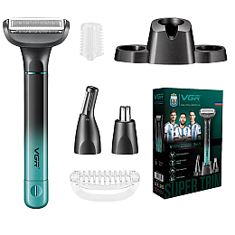 Триммер чоловічий VGR V-625 Чорно-синій (2527129927)