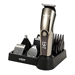 Машинка для стрижки волос VGR V-107 Чорно-сріблястий (2527194482)