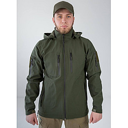 Куртка чоловіча No Brand Soft Shell 2XL Оливковий (2545104076)