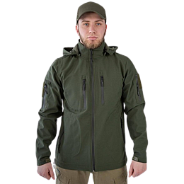 Куртка чоловіча No Brand Soft Shell 2XL Оливковий (2545104076)