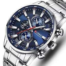 Часы мужские наручные Curren Pacific Серебристый (2561673410)