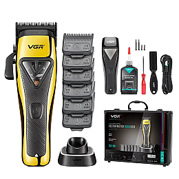 Машинка для стрижки VGR V-015 Pro 7Вт 2500 мАч Жовтий (2567341521)