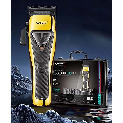 Машинка для стрижки VGR V-015 Pro 7Вт 2500 мАч Желтый (2567341521)