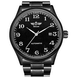 Часы мужские наручные Winner Handsome Черный (2571591490)