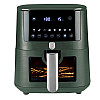 Аерофритюрниця Berlinger Haus Matte Green Collection 8 л Чорно-зелена (BH-9710)