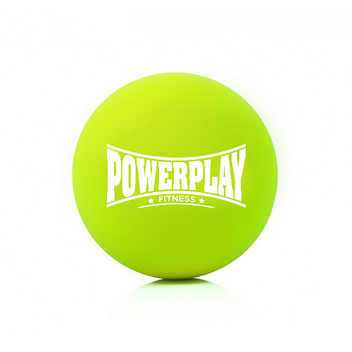 Массажный силиконовый мяч PowerPlay PP-4354 Silicone Lacrosse Ball 6.5 см Зеленый