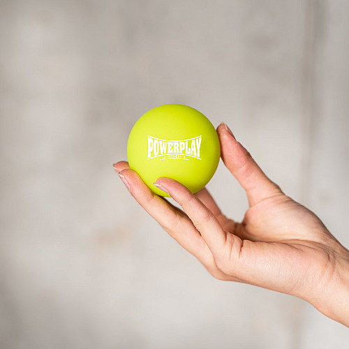 Массажный силиконовый мяч PowerPlay PP-4354 Silicone Lacrosse Ball 6.5 см Зеленый