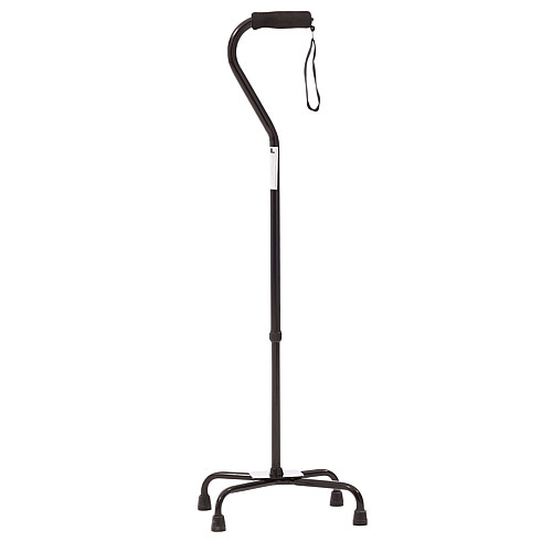 Трость регулируемая четырехопорная с большой базой MED1 SC3011 Черный металлик