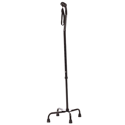 Трость регулируемая четырехопорная с большой базой MED1 SC3011 Черный металлик