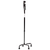 Трость регулируемая четырехопорная с большой базой MED1 SC3011 Черный металлик