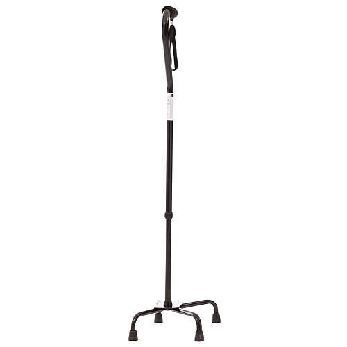 Трость регулируемая четырехопорная с большой базой MED1 SC3011 Черный металлик