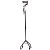Трость регулируемая четырехопорная с усиленной базой и эргономичной ручкой MED1 SC3021 Черный