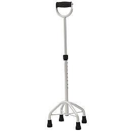 Трость регульована чотирьохопорна з посиленою базою та U-подібною ручкою MED1 SC3201 Сірий