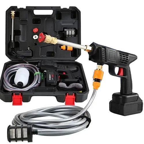 Мойка высокого давления No Brand RD-1013 2 аккумулятора Черный (2104618590)