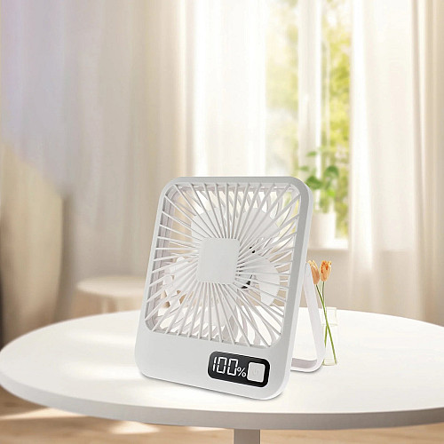Вентилятор настольный FAN Desktop 10038 USB 3.5 Вт White (021670)