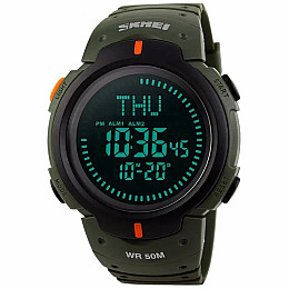 Наручні годинники чоловічі Skmei Kompass Nano Зелений (3484)