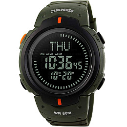 Наручні годинники чоловічі Skmei Kompass Nano Зелений (3484)